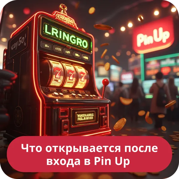 Что открывается после входа в Pin Up